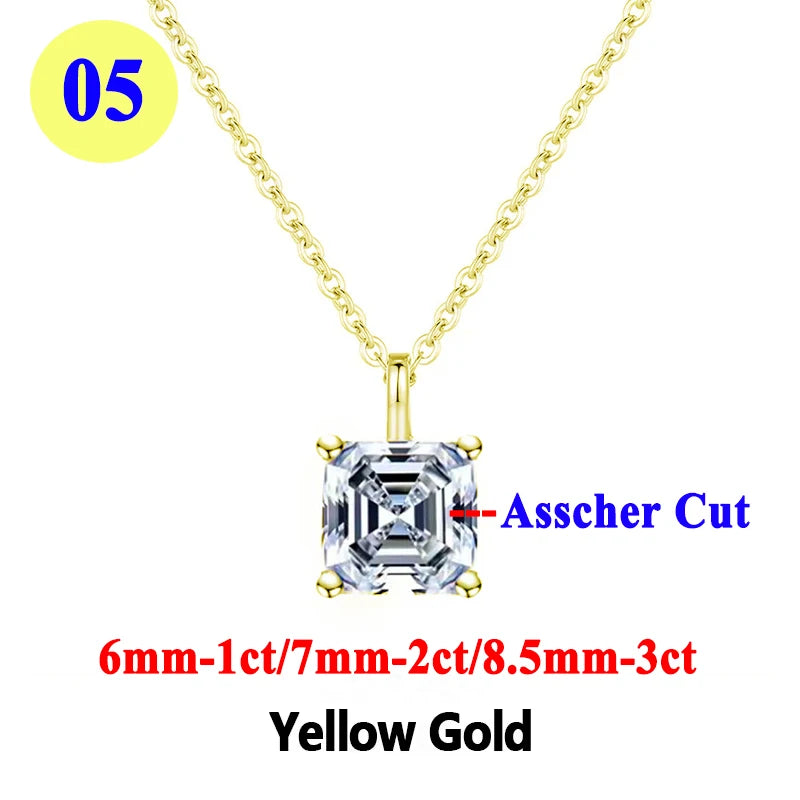 Collar "Destello Real" – Moissanita 1ct & Oro 18K (Pureza Certificada)