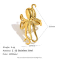Ear Cuff "Octopus Spirit" – Oro 18K & Diseño Oceánico