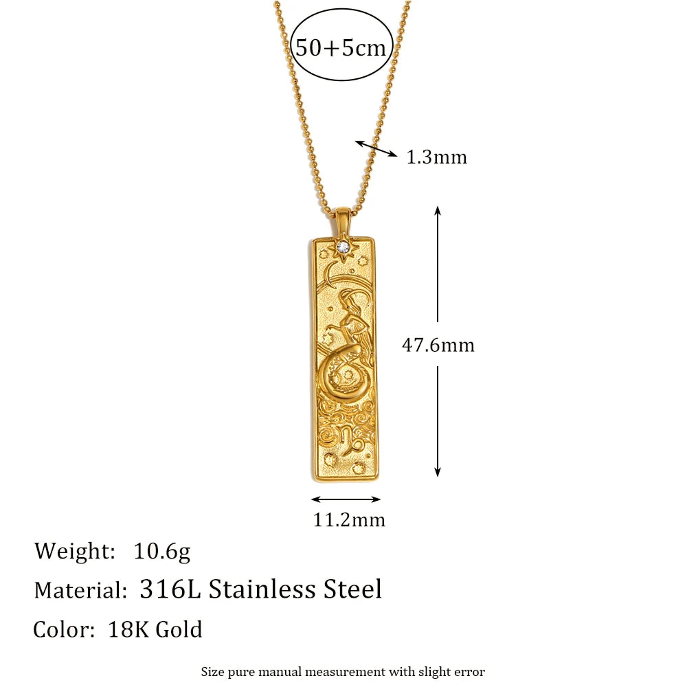 Collar "Written in the Stars" – Colección Zodíaco Gold