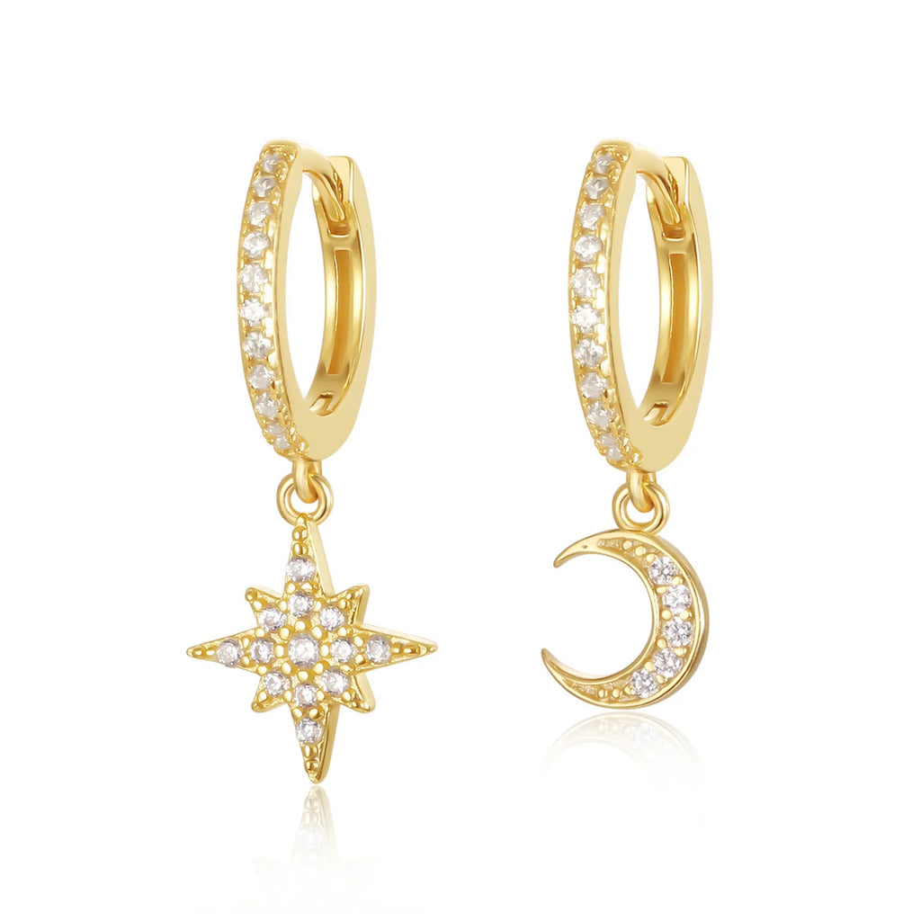 Pendientes Mini Charm: Símbolos y Brillo