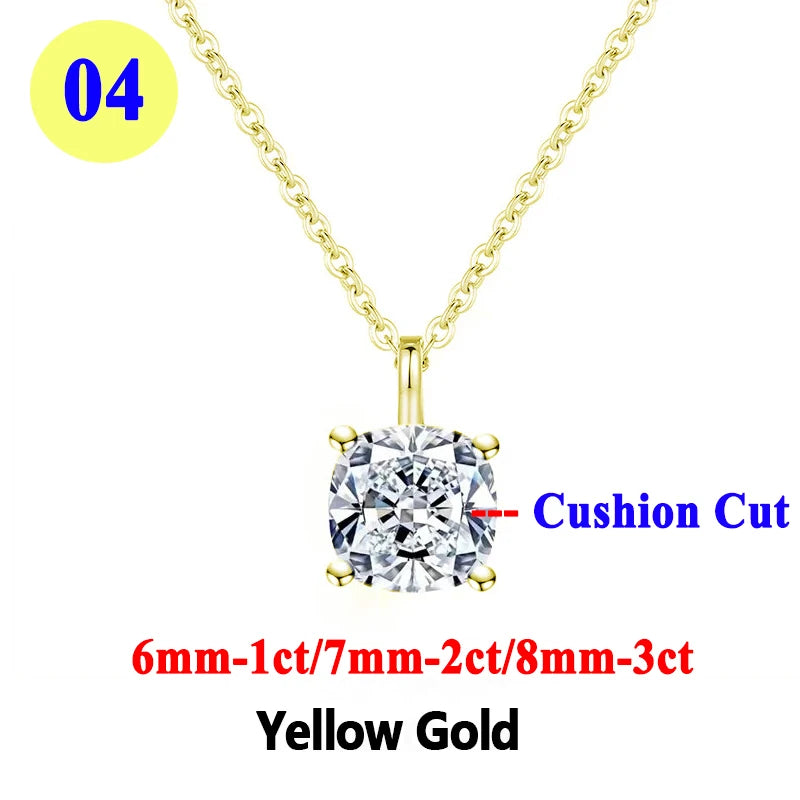 Collar "Destello Real" – Moissanita 1ct & Oro 18K (Pureza Certificada)