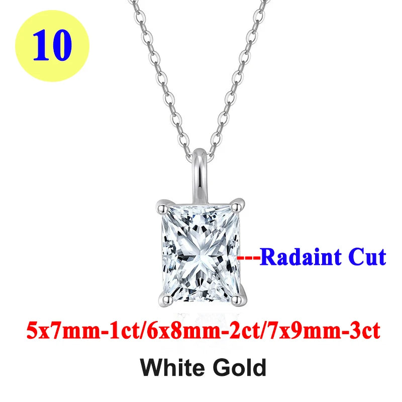 Collar "Destello Real" – Moissanita 1ct & Oro 18K (Pureza Certificada)