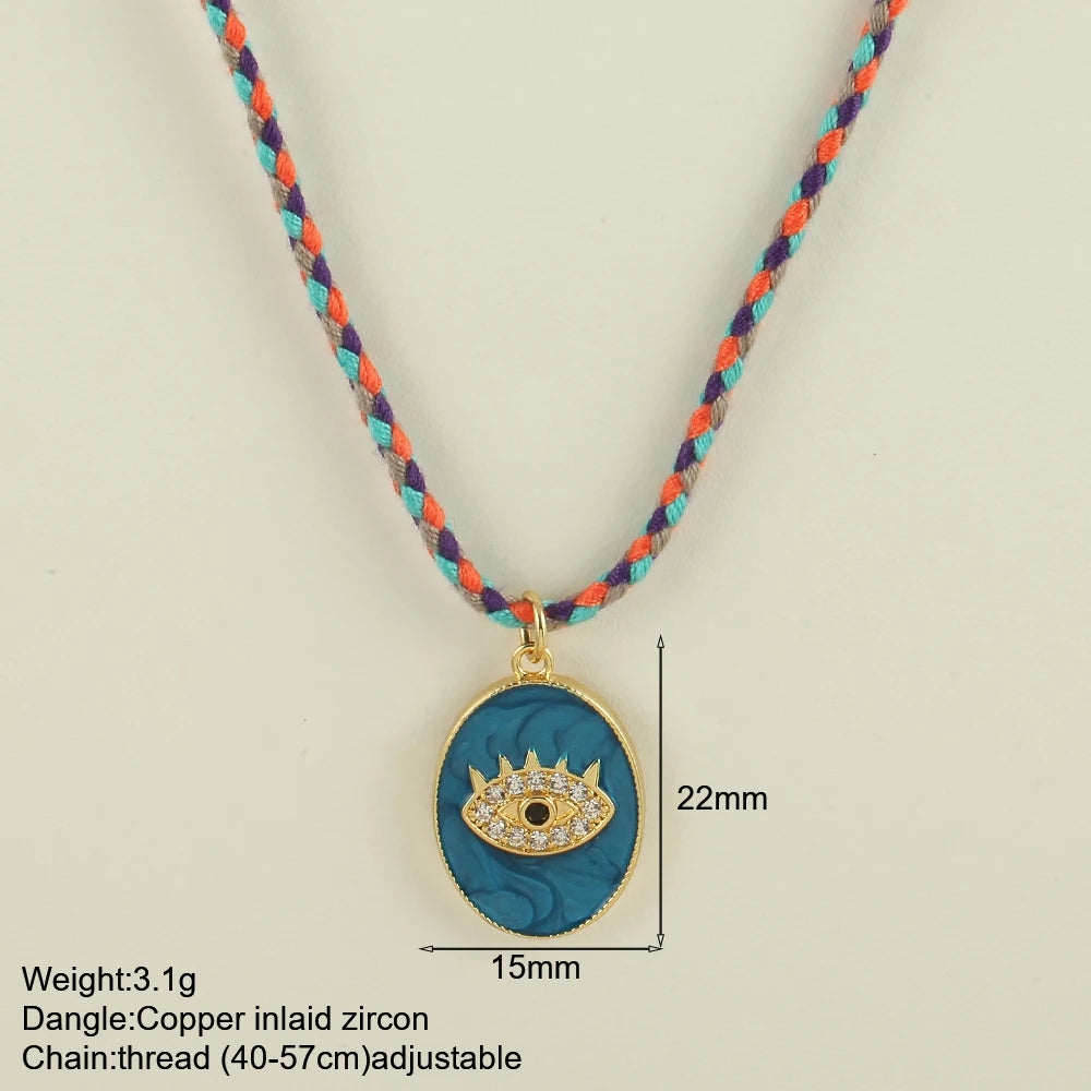Collar "Boho Soul" – Amuleto de Verano con Cordón Tejido