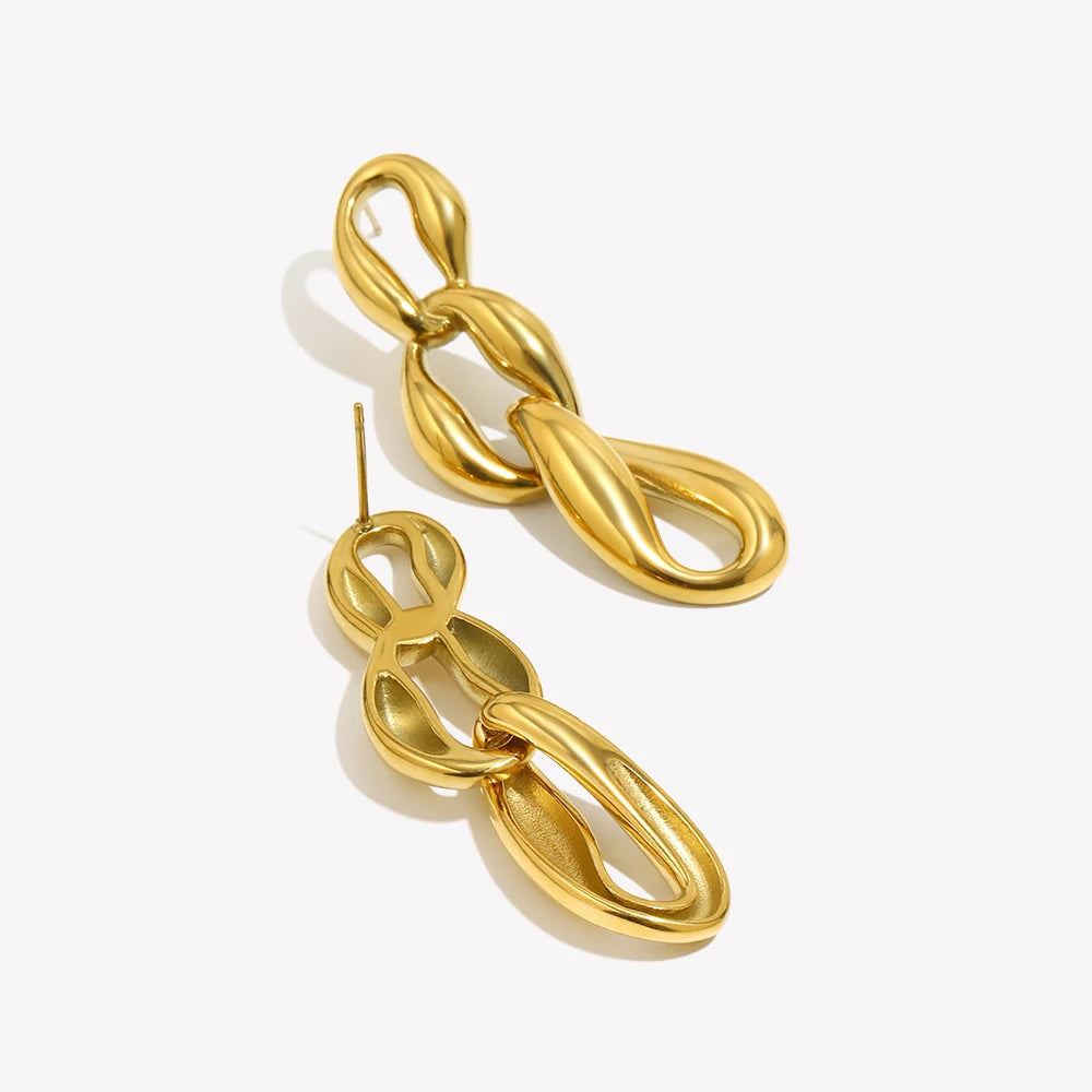 Pendientes Duo Gaia: Esculturas en Cascada