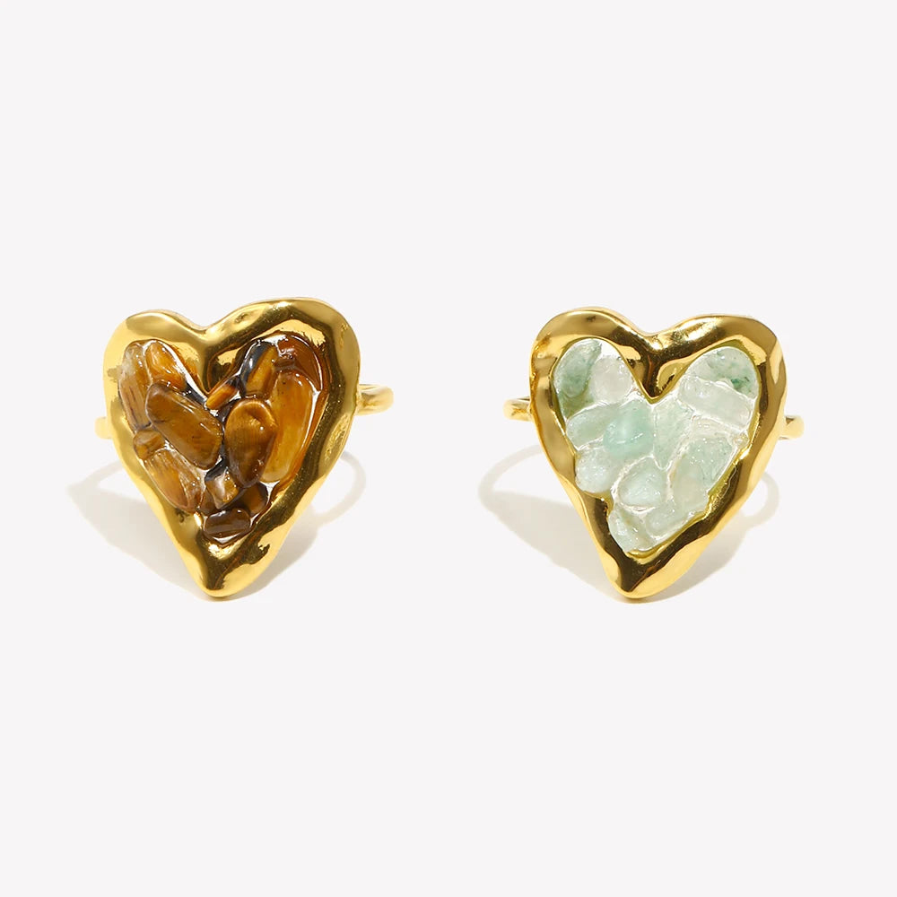 Anillo Aura Heart: La Fuerza de la Tierra