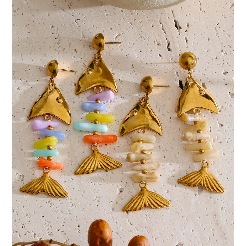Pendientes "Sirena de Capri" – Edición Limitada Sorbet
