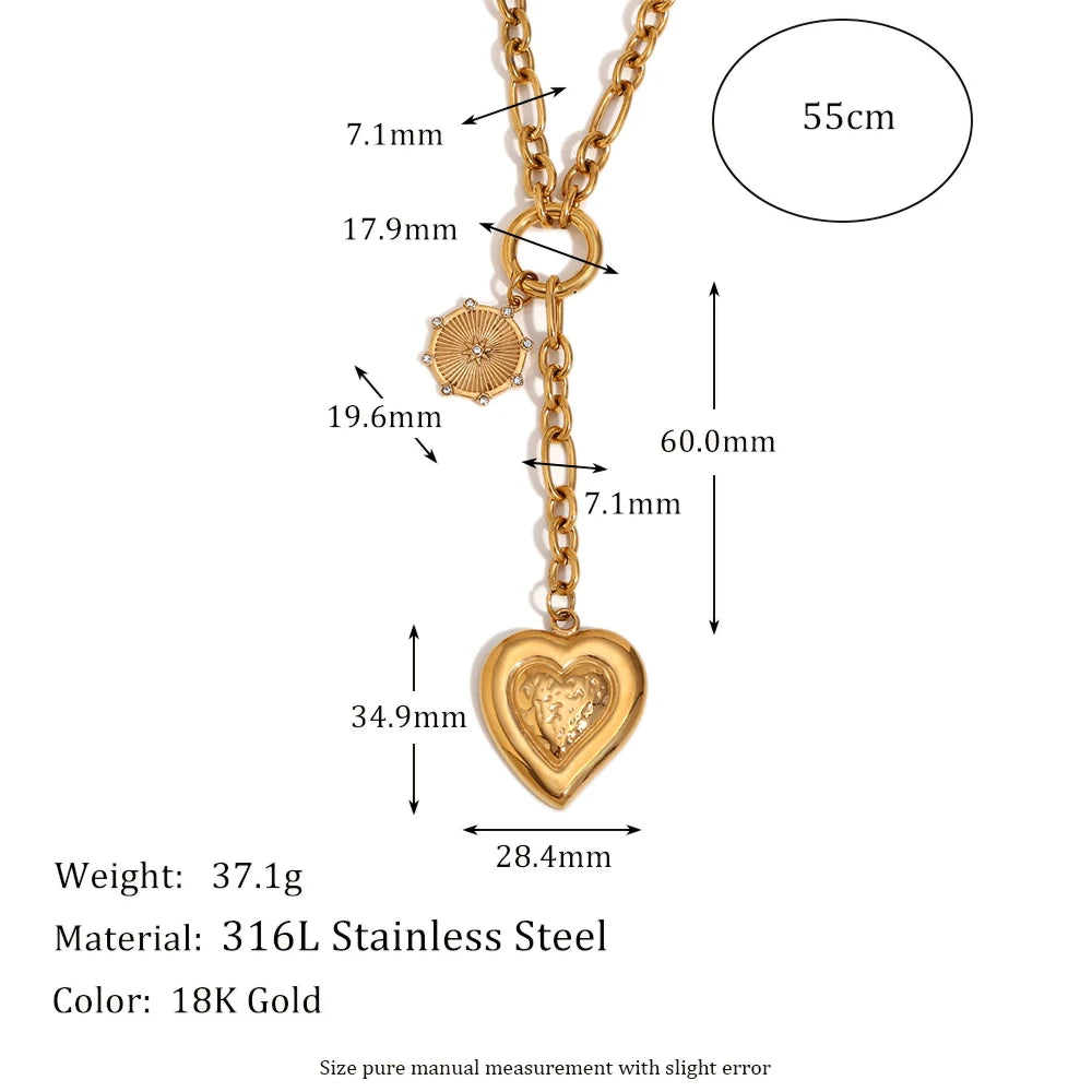 Collar Celestial Love & Protection – Baño de Oro 18K (Waterproof)
