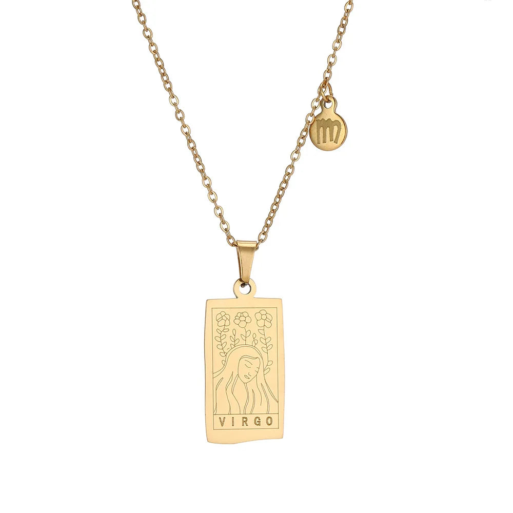 Collar Zodiac Sign: Tu Esencia en Acero