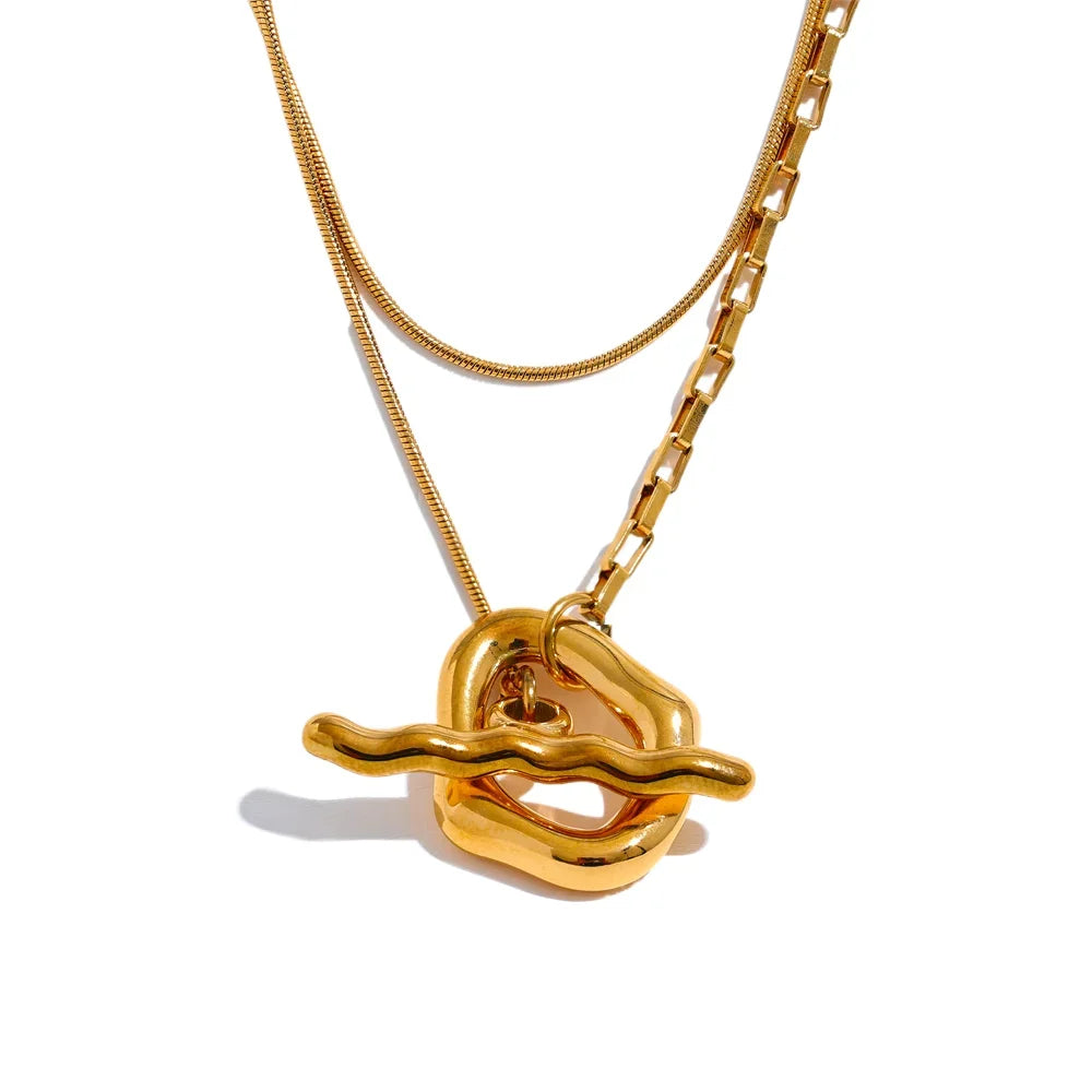 Collar Starlight Drop: Lluvia de Estrellas en Oro