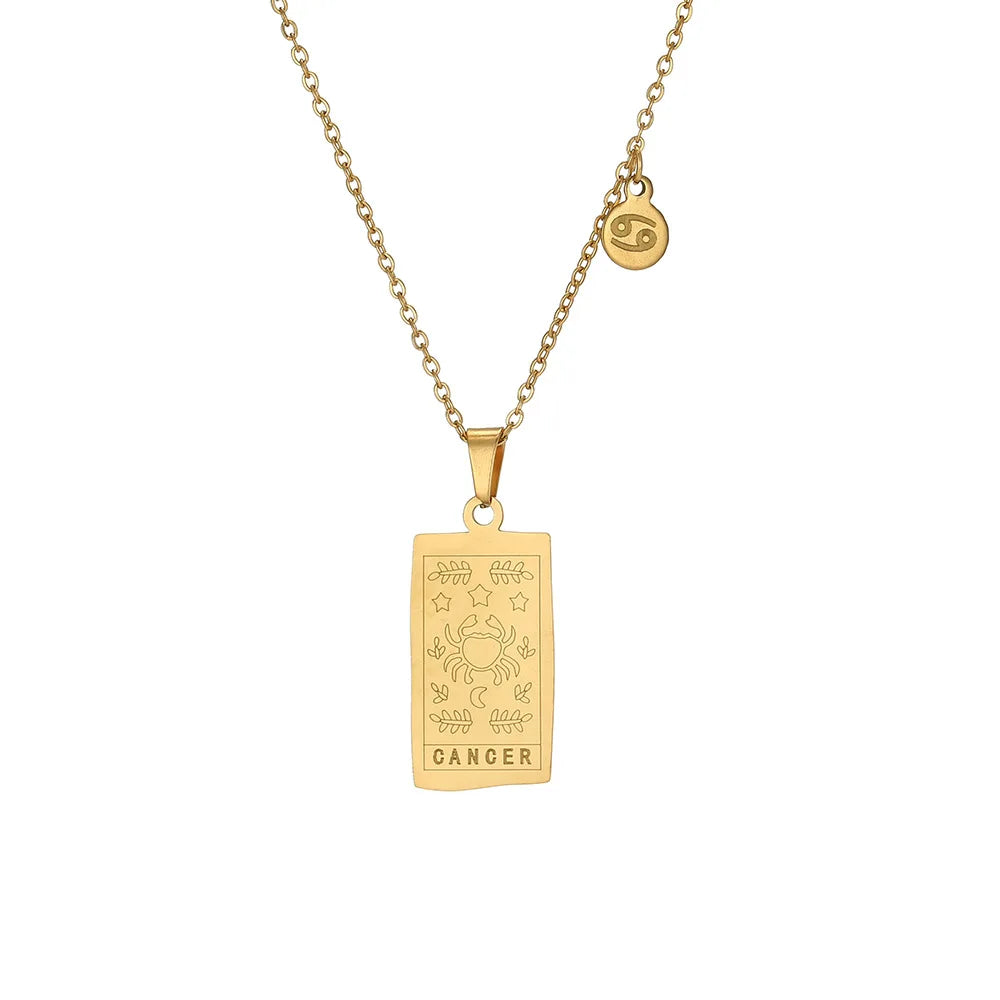 Collar Zodiac Sign: Tu Esencia en Acero