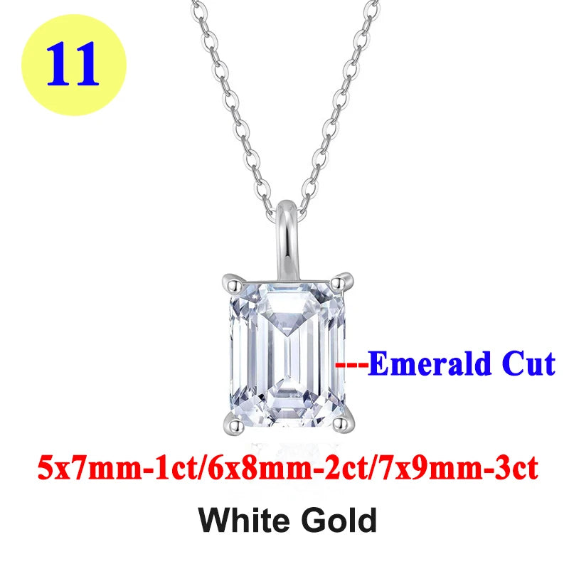 Collar "Destello Real" – Moissanita 1ct & Oro 18K (Pureza Certificada)