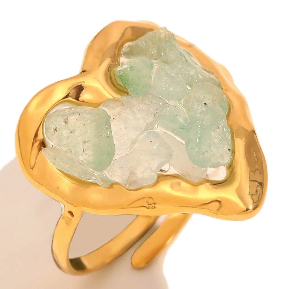 Anillo Aura Heart: La Fuerza de la Tierra