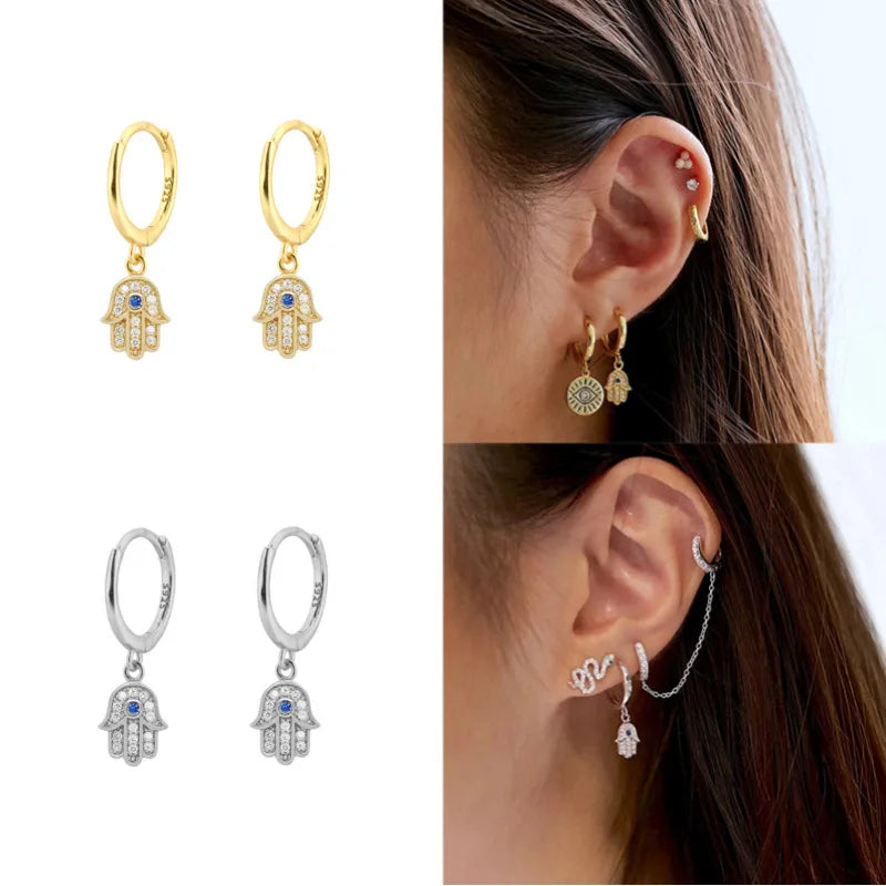 Pendientes Mini Charm: Símbolos y Brillo