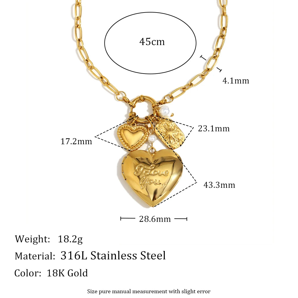 Collares "Ocean Secrets" – Amuletos de Verano en Oro 18K & Acero