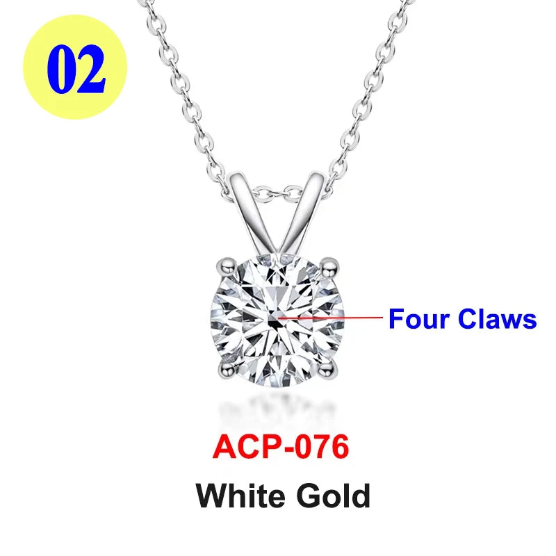 Collar "Destello Real" – Moissanita 1ct & Oro 18K (Pureza Certificada)