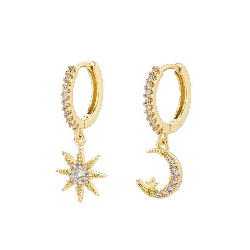 Pendientes Mini Charm: Símbolos y Brillo